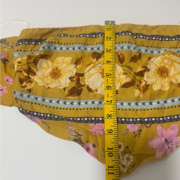 MUSTARD ROAD TRIPPIN' TIE BACK SCARF TUBE TOP Sz S - Picture 7 of 8